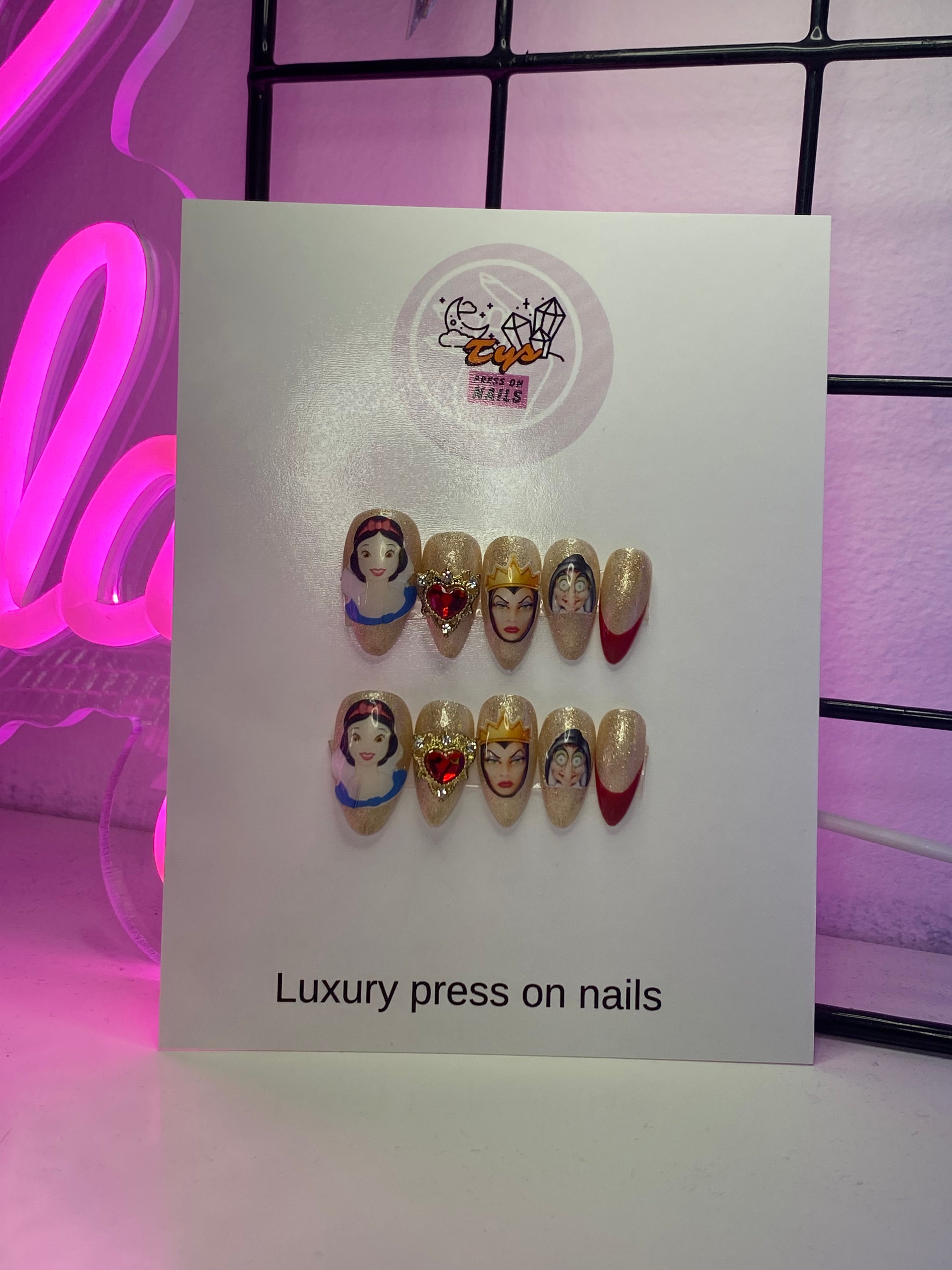 Sticker Snow White Nails