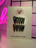 Hand Painted Baby Yoda Nails