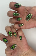 Hand Painted Kang & Kodos Nails