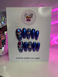 Blue Shimmer, Silver & Crystals