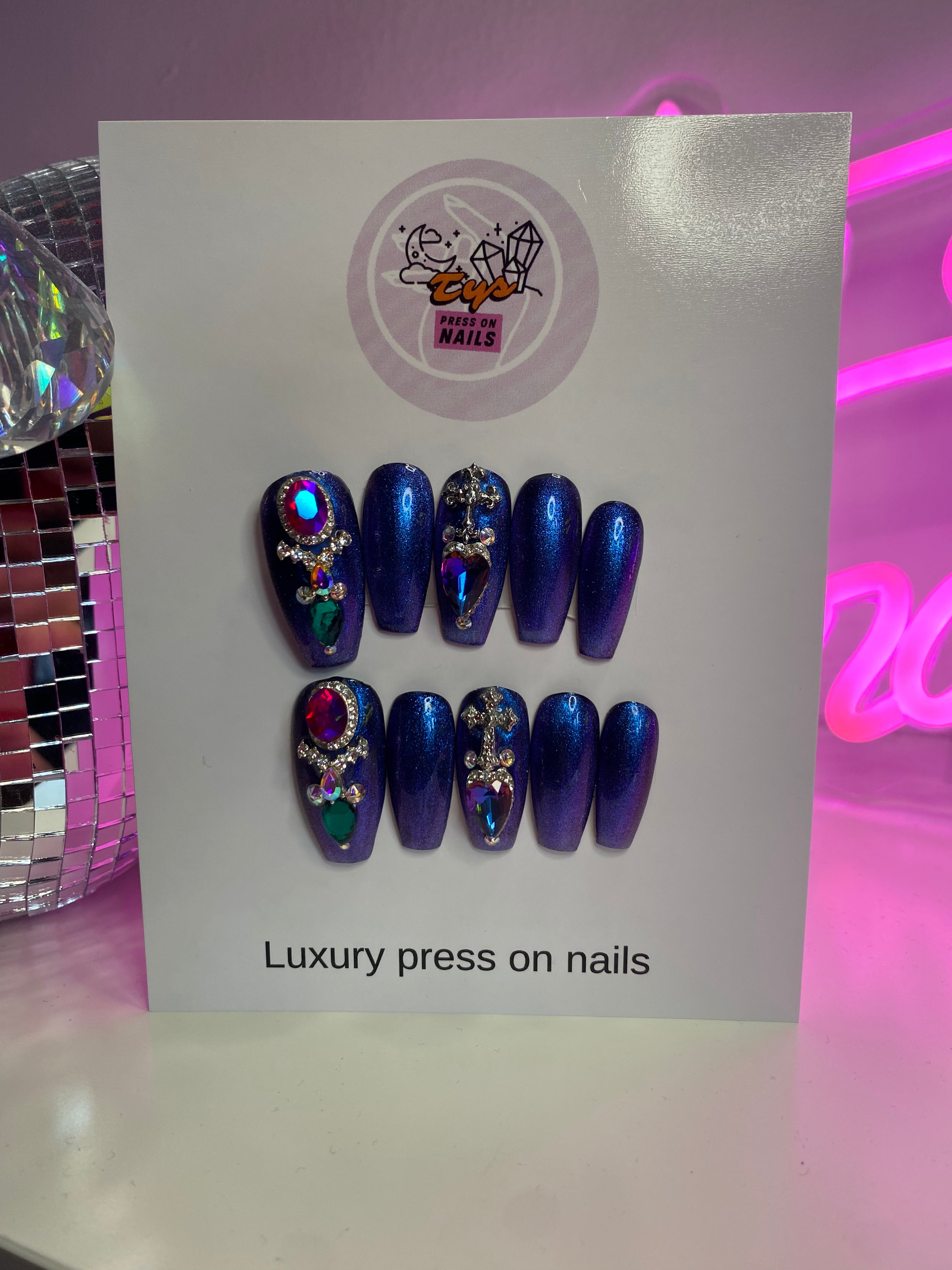 Blue Shimmer, Silver & Crystals